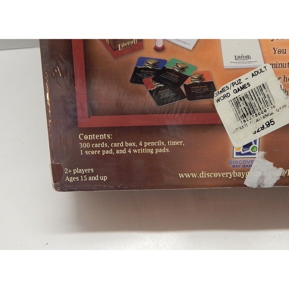 Literati Challenge Bluffing Cards SAT Words Discovery Bay Games Sealed - Picture 8 of 8